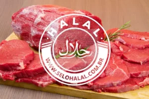a carne halal, que segue as normas islâmicas